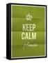 Keep Calm Please Quote on Folded in Eight Paper Texture-ONiONAstudio-Framed Stretched Canvas