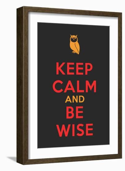 Keep Calm Poster-MishaAbesadze-Framed Art Print