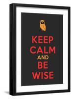 Keep Calm Poster-MishaAbesadze-Framed Art Print