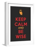 Keep Calm Poster-MishaAbesadze-Framed Art Print