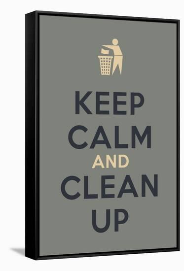 Keep Calm Poster-MishaAbesadze-Framed Stretched Canvas