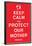 Keep Calm Protect Our Mother- Red-null-Framed Poster