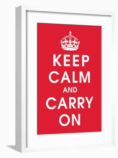 Keep Calm (Red)-null-Framed Giclee Print