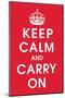 Keep Calm (Red)-null-Mounted Giclee Print