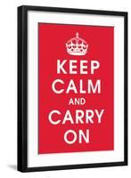 Keep Calm (Red)-null-Framed Giclee Print