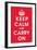 Keep Calm (Red)-null-Framed Giclee Print