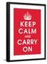 Keep Calm (Red)-null-Framed Giclee Print