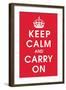Keep Calm (Red)-null-Framed Giclee Print