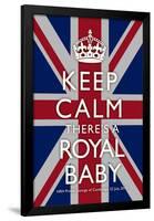 Keep Calm Royal Baby Commemorative Poster-null-Framed Poster