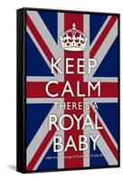 Keep Calm Royal Baby Commemorative Poster-null-Framed Stretched Canvas