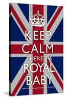 Keep Calm Royal Baby Commemorative Poster-null-Stretched Canvas