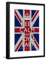 Keep Calm Royal Baby Commemorative-null-Framed Poster