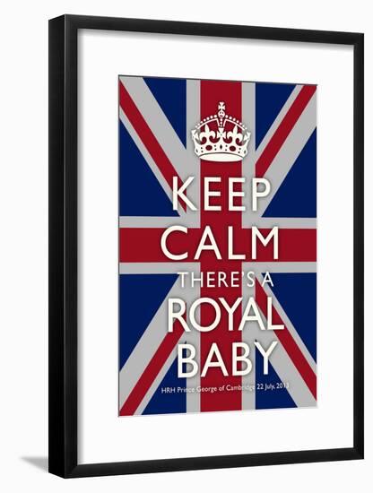 Keep Calm Royal Baby Commemorative-null-Framed Poster