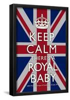 Keep Calm Royal Baby Commemorative-null-Framed Poster