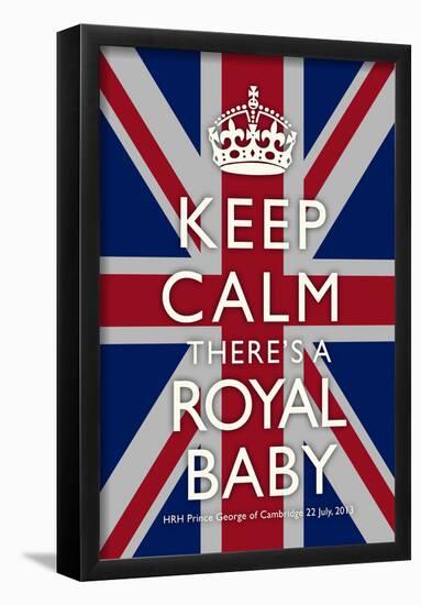 Keep Calm Royal Baby Commemorative-null-Framed Poster