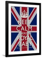 Keep Calm Royal Baby Commemorative-null-Framed Art Print