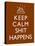 Keep Calm Shit Happens Print Poster-null-Stretched Canvas
