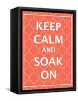 Keep Calm & Soak-N. Harbick-Framed Stretched Canvas