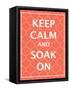 Keep Calm & Soak-N. Harbick-Framed Stretched Canvas