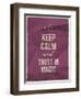 Keep Calm Trust in Magic Quote on Crumpled Paper Texture-ONiONAstudio-Framed Art Print