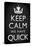 Keep Calm We Have Quick Sports Poster-null-Stretched Canvas