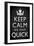 Keep Calm We Have Quick Sports Poster-null-Framed Art Print