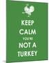 Keep Calm You're Not a Turkey-null-Mounted Giclee Print