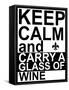 Keep Calm-Jan Weiss-Framed Stretched Canvas