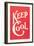 Keep Cool Slogan-null-Framed Art Print