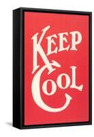 Keep Cool Slogan-null-Framed Stretched Canvas