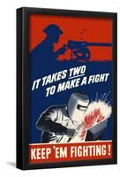 Keep 'Em Fighting-null-Framed Poster