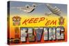 Keep 'Em Flying Army Planes-null-Stretched Canvas