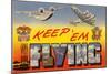 Keep 'Em Flying Army Planes-null-Mounted Art Print