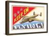 Keep 'Em Flying Medium Bomber-null-Framed Art Print