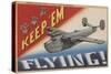 Keep 'Em Flying, PB2Y-2 Navy Patrol Bomber-Lantern Press-Stretched Canvas