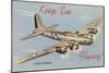 Keep Em Flyng, Flying Fortress-null-Mounted Art Print