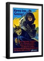 Keep 'em Going-null-Framed Art Print