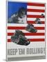 Keep 'Em Rolling! Poster-Leo Lionni-Mounted Giclee Print