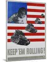 Keep 'Em Rolling! Poster-Leo Lionni-Mounted Giclee Print