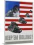 Keep 'Em Rolling! Poster-Leo Lionni-Mounted Giclee Print