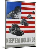 Keep 'Em Rolling! Poster-Leo Lionni-Mounted Giclee Print