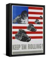 Keep 'Em Rolling! Poster-Leo Lionni-Framed Stretched Canvas