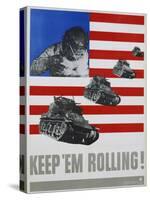 Keep 'Em Rolling! Poster-Leo Lionni-Stretched Canvas