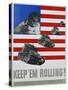 Keep 'Em Rolling! Poster-Leo Lionni-Stretched Canvas