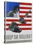 Keep 'Em Rolling! Poster-Leo Lionni-Stretched Canvas