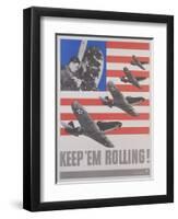 Keep 'Em Rolling! Poster-Leo Lionni-Framed Giclee Print