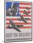 Keep 'Em Rolling! Poster-Leo Lionni-Mounted Giclee Print