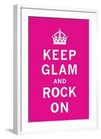 Keep Glam and Rock On II-The Vintage Collection-Framed Art Print