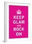 Keep Glam and Rock On II-The Vintage Collection-Framed Art Print