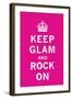 Keep Glam and Rock On II-The Vintage Collection-Framed Art Print